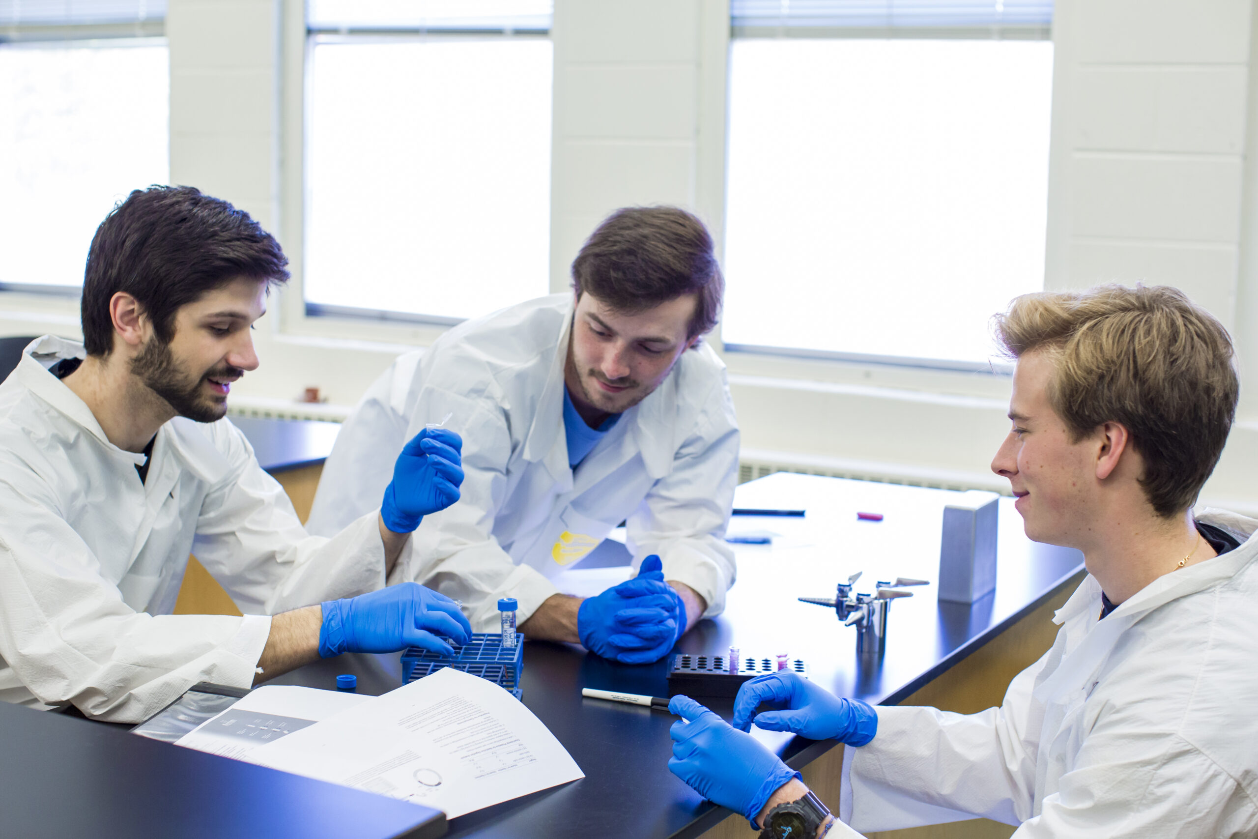 Students in lab