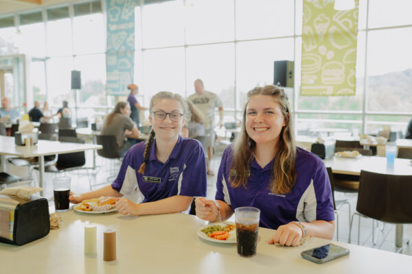 Two FYTT leaders in the Dining Hall